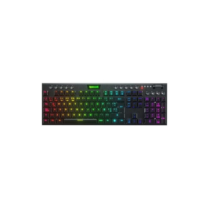 Redragon Horus Teclado Mecánico Gaming Inalámbrico Rgb Switch Rojo Español Negro