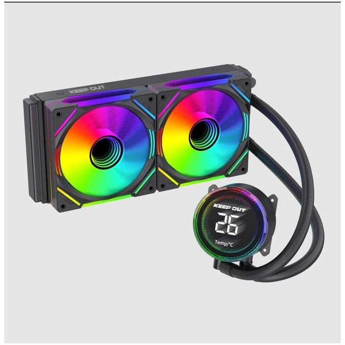 Refrigeracion Liquida Cpu  Xwc-240 Prov2 Argb Keepout Argb/ Intel (Lga 115x/1200/1700/1851/1366/2011/2066) Y Amd (Socket Fm2/Fm1/Am3+/Am3/Am2+/Am2/Am4/Am5).