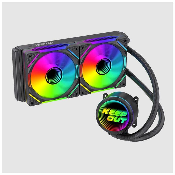 Refrigeracion Liquida Cpu  Xwc-240v2 Argb Keepout Argb/ Intel (Lga 115x/1200/1700/1851/1366/2011/2066) Y Amd (Socket Fm2/Fm1/Am3+/Am3/Am2+/Am2/Am4/Am5).