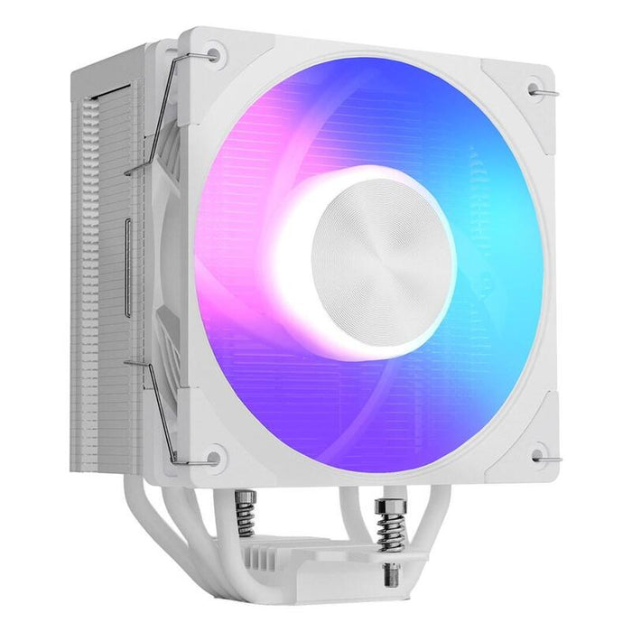 Refrigerador De Aire Cpu Modecom Volcano 0c T202 Lcd Argb 12 Cm Blanco