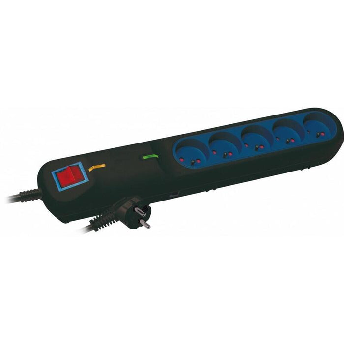Regleta Con Protección Contra Sobretensiones Lf-2005, 3l, 5m Negra
