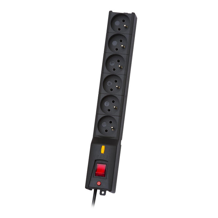 Regleta De Enchufes Lestar Lx 610 Ga K.:Cz 1.5m (6 X Ute 10 A 1.5m Negro)