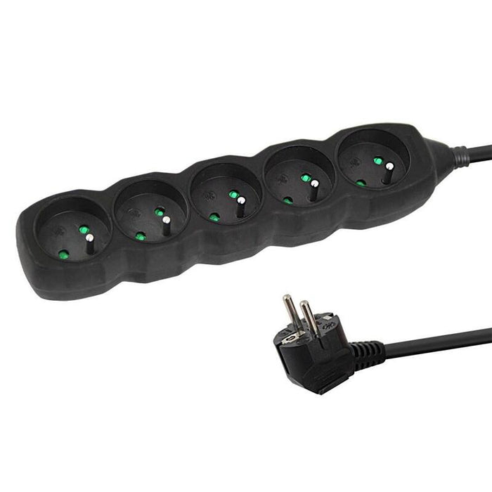Regleta  Esperanza Elk208k  5gn/3m Negro