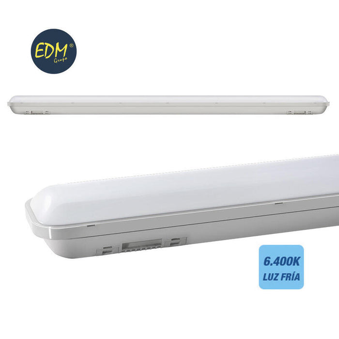 Regleta Estanca Led Ip65 18w 1500lm 6500k Luz Fria 5,9x59x6,6cm Edm