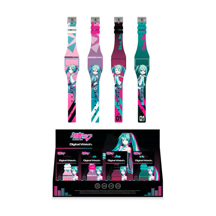 Reloj Digital Pack De 16 Unidades  Hatsune Miku Surtido
