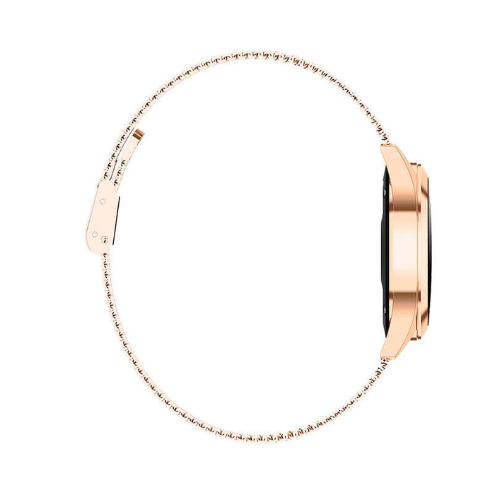Reloj Inteligente Innjoo Voom Gold Pantalla Color 2.6cm Cuantificador Salud 15 Días Batería Compat. Android/Ios