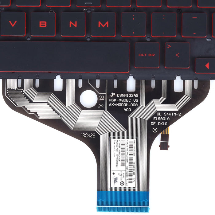 Teclado Retroiluminado Para Portátil Hp 17-Cb 12-0405A-Wx01-T01