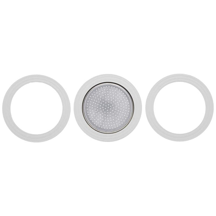 Ricambi 3 Ersatz- Dichtungen +1 Filter 1 Tasse