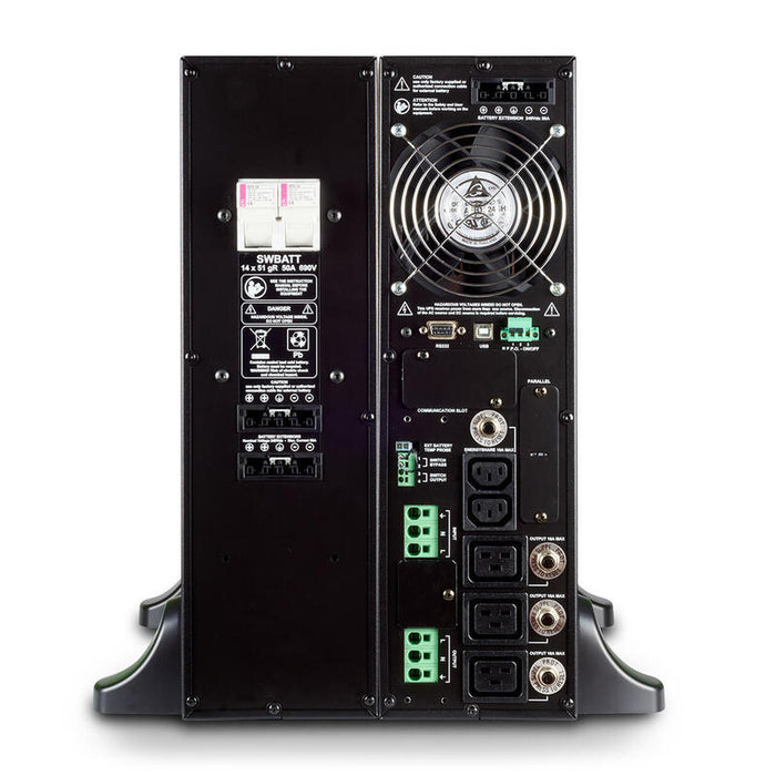 Riello Ups Sentinel Dual Sdu 8000 Ups (Montaje En Rack / Externo) Ca 220/230/240 V 8000 Vatios 8000 Va Rs-232 Usb Conectores De Salida: 5 3u 19" Negro Ral 9005