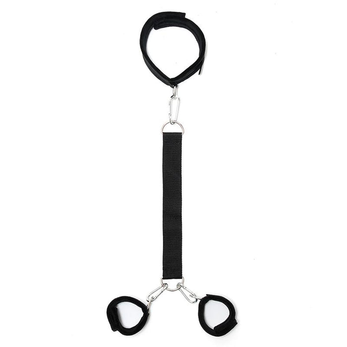 Collar Con Esposas Ajustables  Negro