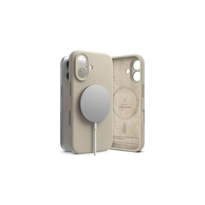 Ringke Silicone Magnetic Iphone 16 Bezowy