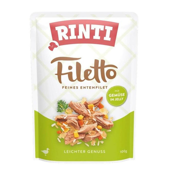 Rinti Filetto Duck Fillet With Vegetables - Comida Húmeda Para Perros - 100g