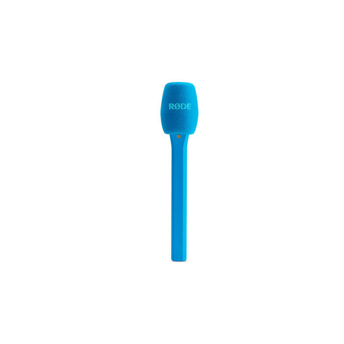 Rode Microphones Interview Micro, Micrófono Azul, Adaptador De Mano Para Módulos Transmisores Inalámbricos Rode Interviewmicroblu