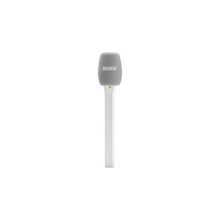Rode Microphones Interview Micro, Micrófono Blanco, Adaptador De Mano Para Módulos Transmisores Inalámbricos Rode Interviewmicrow