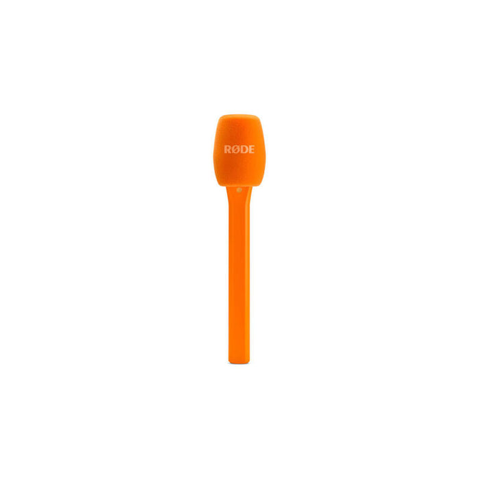 Rode Microphones Interview Micro, Micrófono Naranja, Adaptador De Mano Para Módulos Transmisores Inalámbricos Rode Interviewmicroora