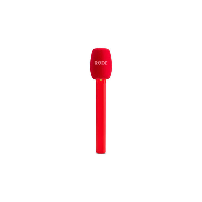 Rode Microphones Interview Micro, Micrófono Rojo, Adaptador De Mano Para Módulos Transmisores Inalámbricos Rode Interviewmicrored