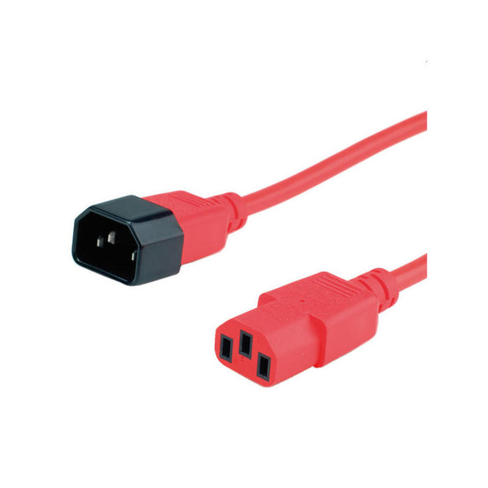 Roline Apparate-Cable De Conexión Iec 320 C14 - C13 Rojo 1,8m