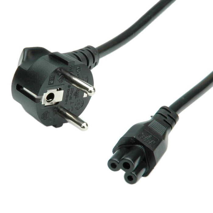 Roline Cable De Alimentación, 3pol. Notebook-Conector Hembra, Negro, 0,8 M