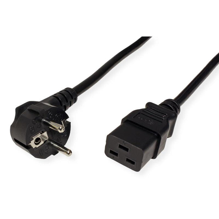 Roline Cable De Alimentación Contacto De Protección- Iec320-C19 16a, Negro, 0,8 M