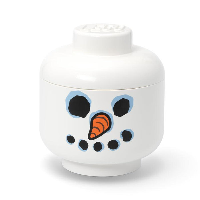 Room Copenhagen Lego Storage Head "Snowman", Gross (Blanco) 40320823