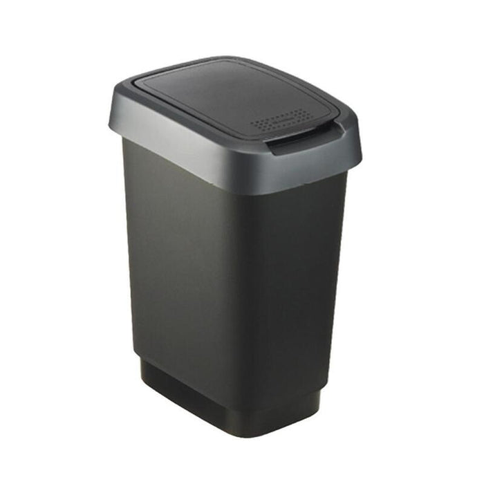 Rotho Kosz Na Smieci Obrotowy Twist Srebrny 10l