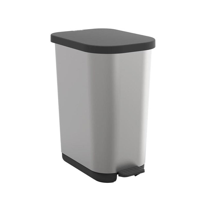 Rotho Ribo Silver - Cubeta Con Pedal  35l