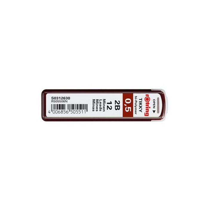 Rotring Feinmine Dose Feinminen 12 Mück 0,5 2b