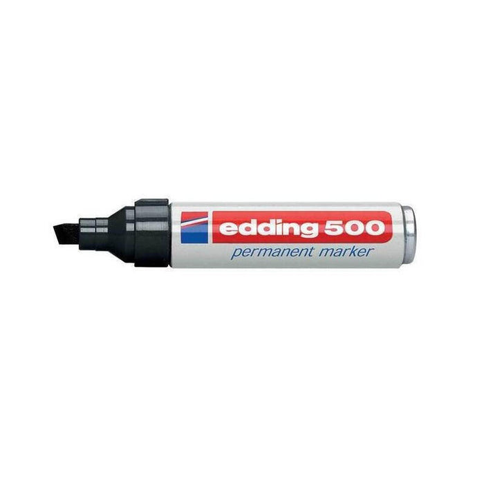 Rotulador Permanente Punta Biselada 2-7 Mm Negro Edding 500