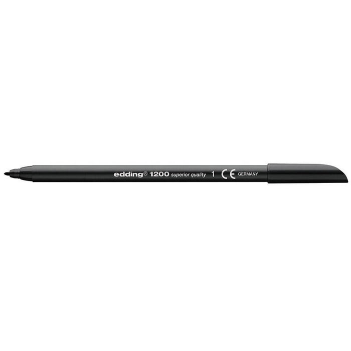 Rotulador Punta Fina Edding 1200 101200-01 - Negro · 10 Unidades