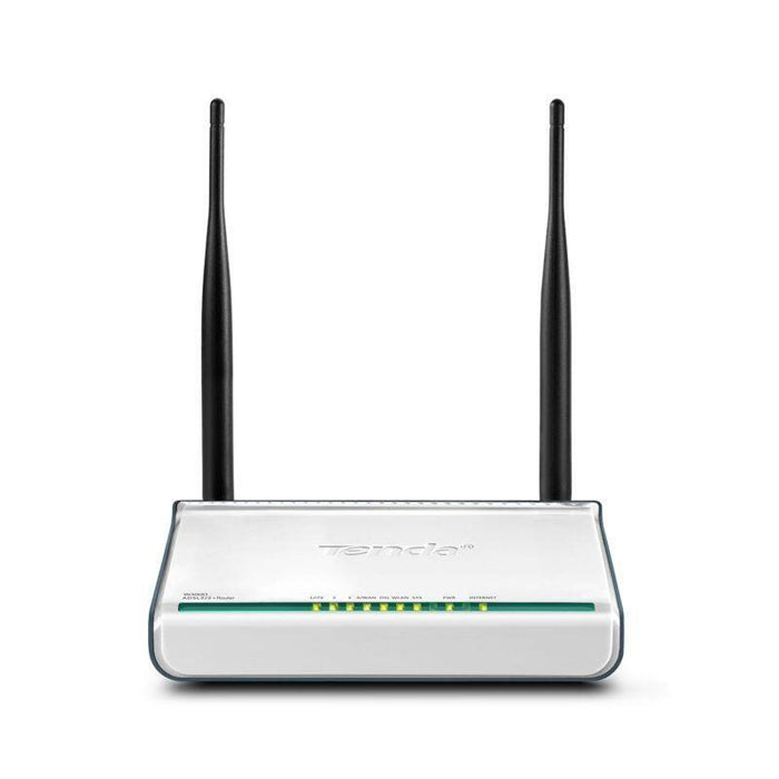 Router Modem Adsl2+ Inalámbrico Tenda W300d 802.11b/G/N 300mbps 2 Antenas 5dbi 1xrj11 4xrj45 10/100