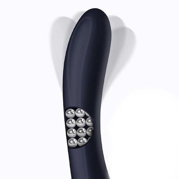 Royalspace Vibrador Con Lenguas Estimuladoras Y Bolas Internas 360º Azul