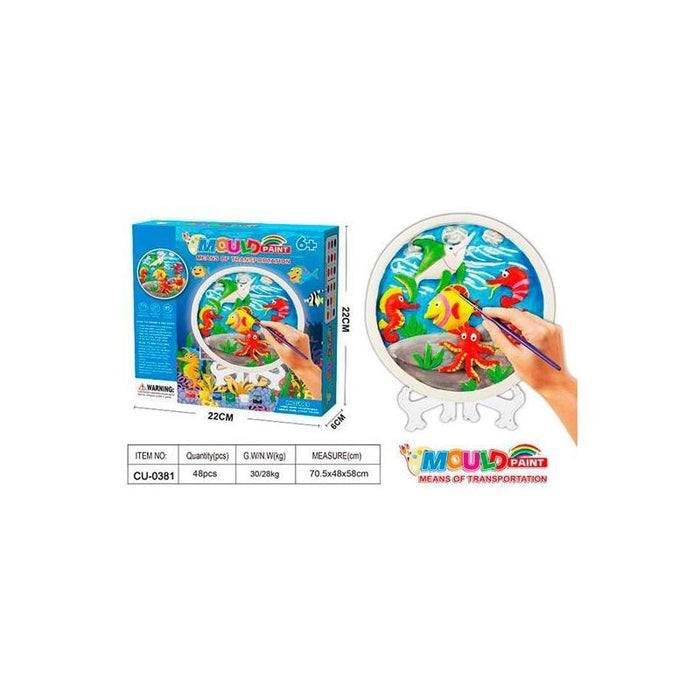 Roymart Set De Pintura Molde Ocean Fish