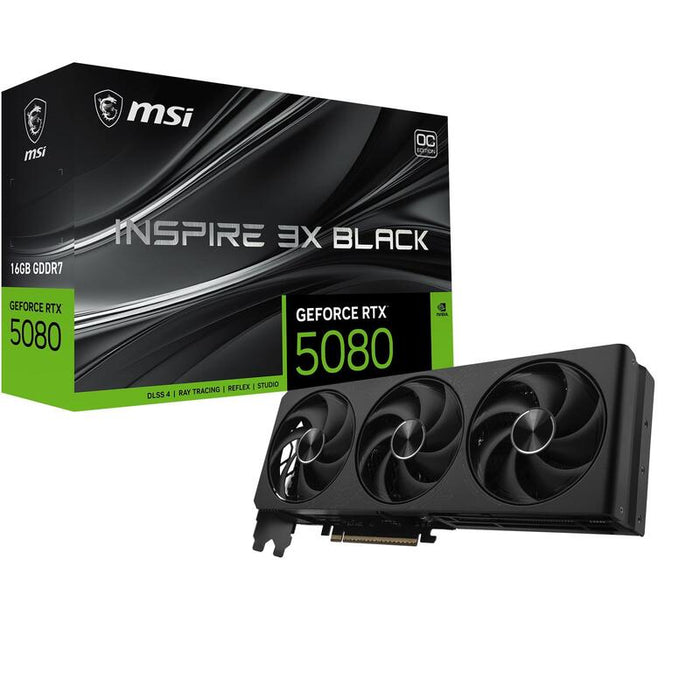 Rtx 5080 16g Msi Inspire 3x Oc Negro Gddr7 3 Fan