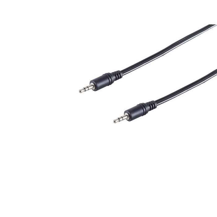 S-Conn Cable De Audio 3,5mm Klinke Stereo, 5,0m Negro,