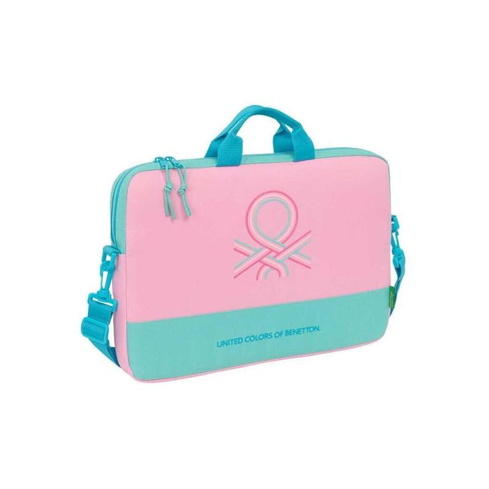 Safta Benetton Dolce Maletin Para Portatil Hasta 15.6" - Interior Acolchado - Bandolera Ajustable - Asas En La Parte