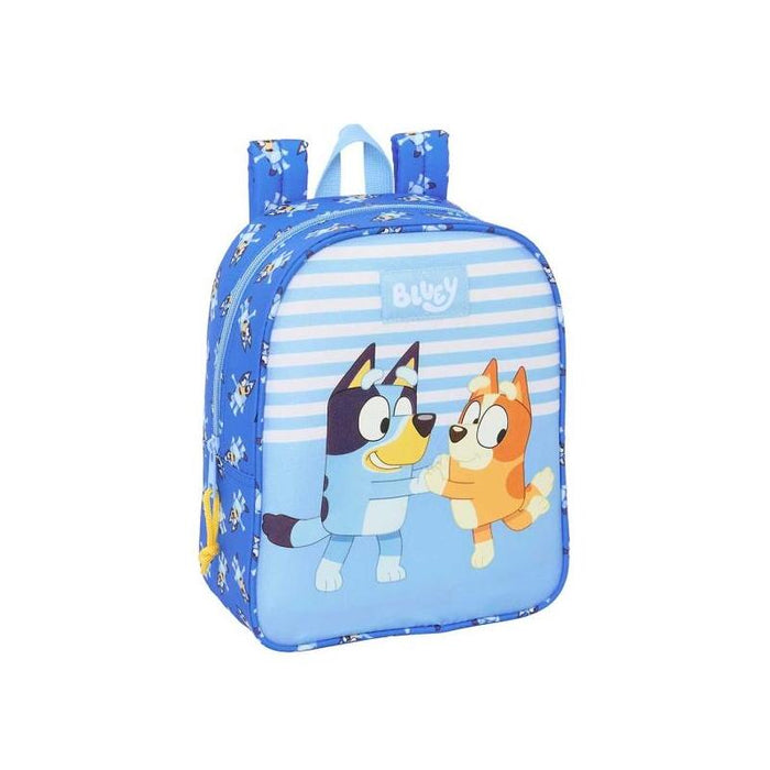 Safta Bluey Let'S Play Mochila Guarderia - Adaptable A Carro - Tarjeta Id - Asa Superior - 6l - Ideal Para Guarderia -