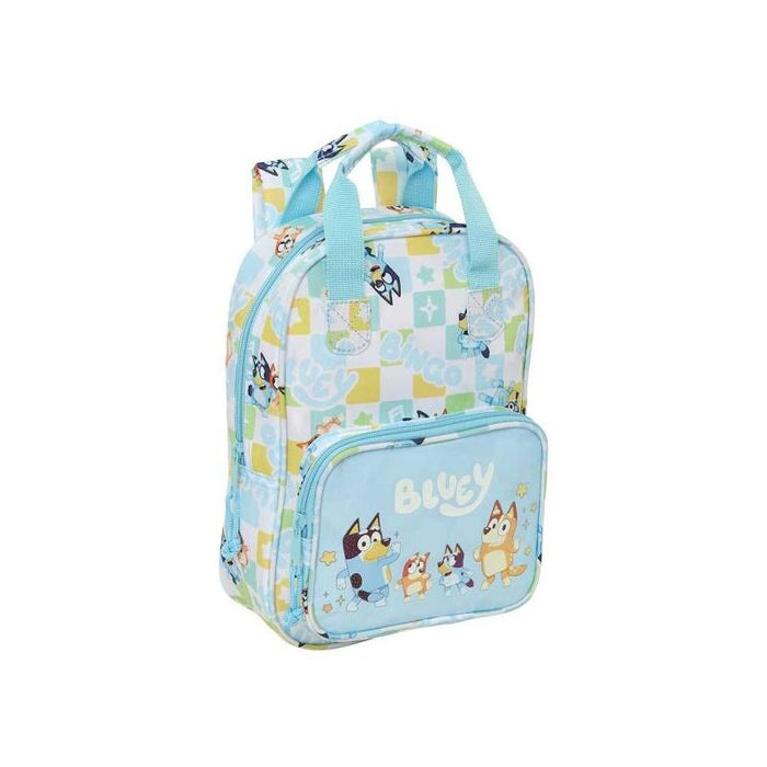 Safta Bluey Ready Mochila Infantil - Tarjeta De Identificacion Personal - Bolsillo Frontal - Hombreras Acolchadas -
