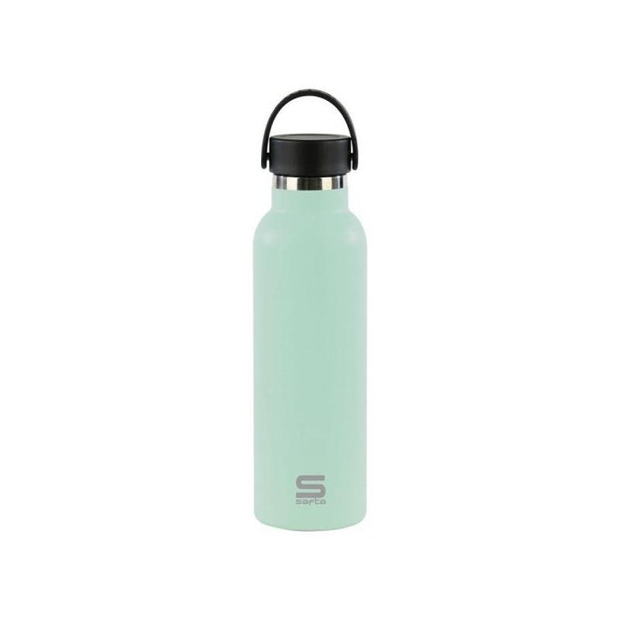 Safta Botella Termo De 600ml - Acero Inoxidable - Asa Superior - Menta