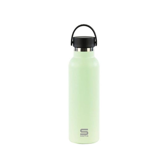 Safta Botella Termo De 600ml - Acero Inoxidable - Asa Superior - Verde