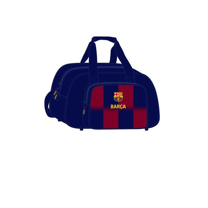 Safta F.C. Barcelona Bolsa Deporte - Bandolera Ajustable - Asa De Mano - Fondo Semirigido Extraible - 40x24x23cm -