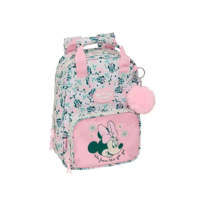 Safta Minnie Mouse Minty Mochila Infantil - Bolsillo Frontal - Tarjeta Id - Hombreras Acolchadas - Asa Forrada - 4.5l -