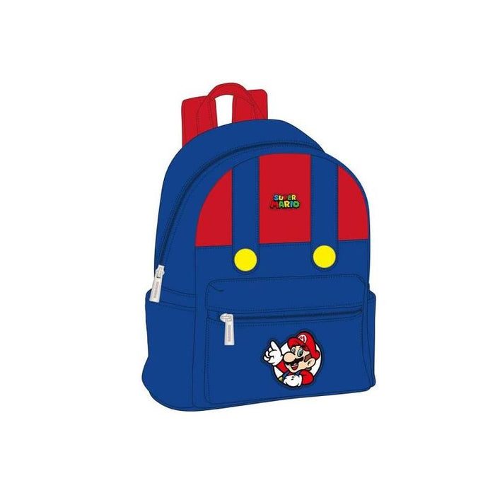 Safta Super Mario Mini Mochila - Bolsillo Frontal - Interior Forrado - Hombreras Ajustables - Asa Superior - 9l -