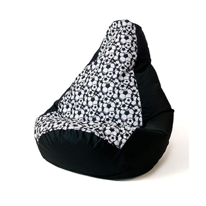 Sako Bolso Puf Peral Estampado Negro-Bolas L 105 X 80 Cm