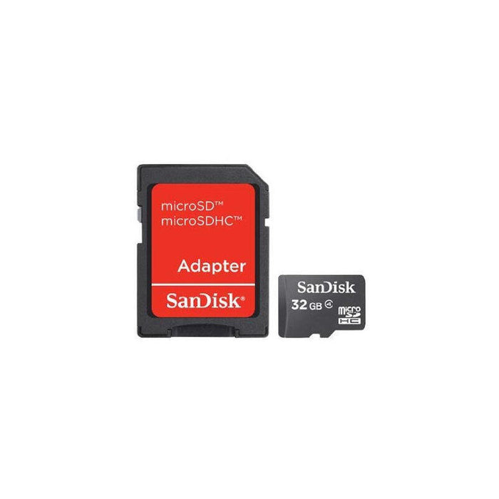 Sandisk Tarjeta De Memoria Flash 32gb Class 4 Microsdhc Negro