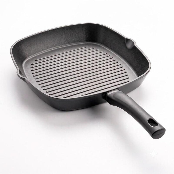 Sartén Asador Grill De Aluminio Forjado Expert, 28 X 28 X 4,2 Cm
