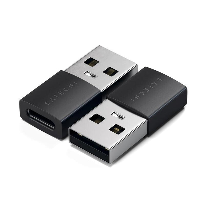 Satechi Aluminium Usb-A To C Adapter 2 Pck Space Negro