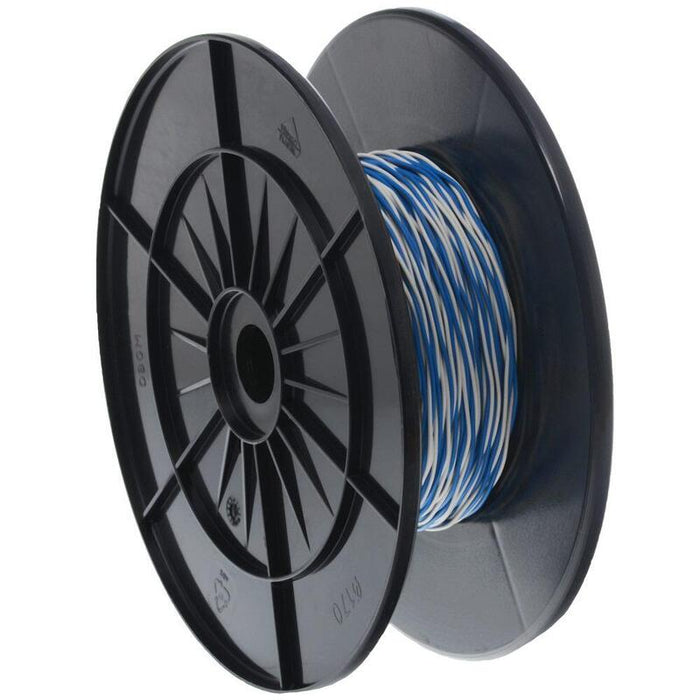 Cobinet Schaltdraht Yv 2x0,6/1,1 Blanco/Blau, 100 M