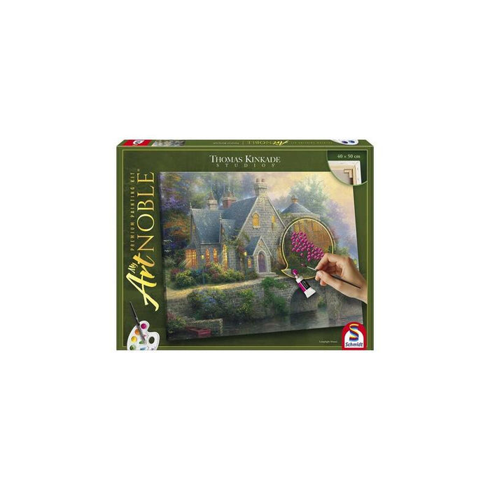 Schmidt Spiele My Artnoble Thomas Kinkade - Lamplight Manor, Pintura 46167
