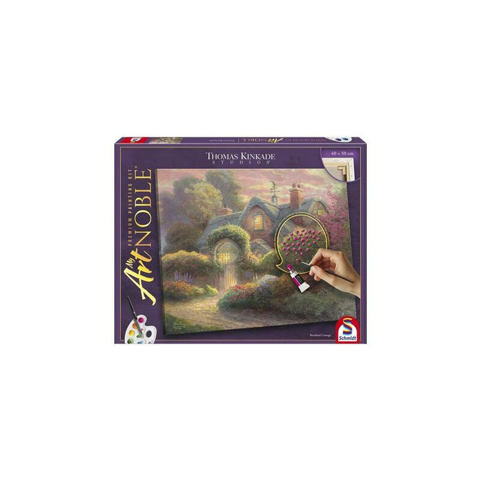 Schmidt Spiele My Artnoble Thomas Kinkade - Rosebud Cottage, Pintura 46165