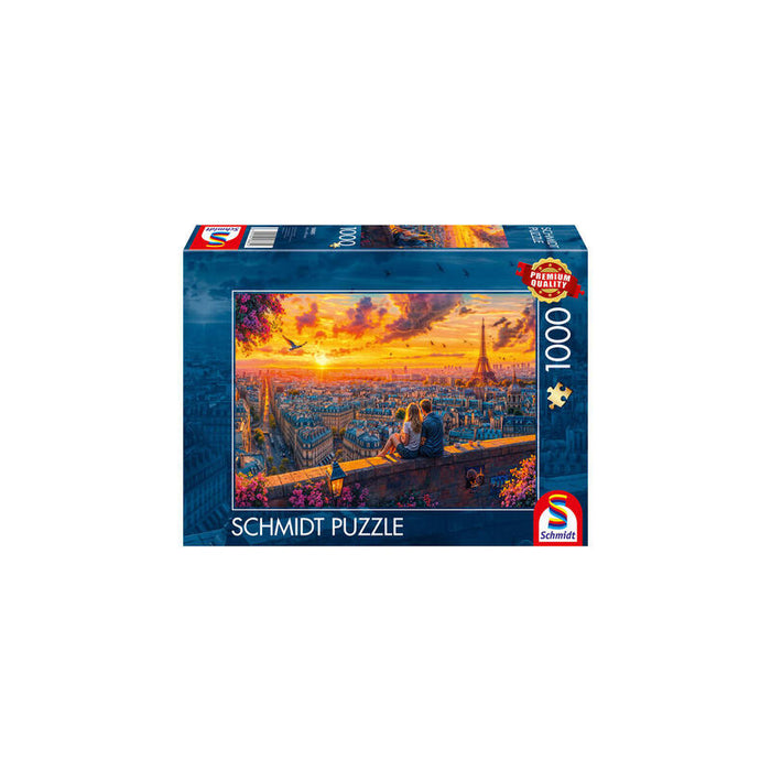 Schmidt Spiele Paris Rooftop Whisper, Puzzle 1000 Piezas 58885